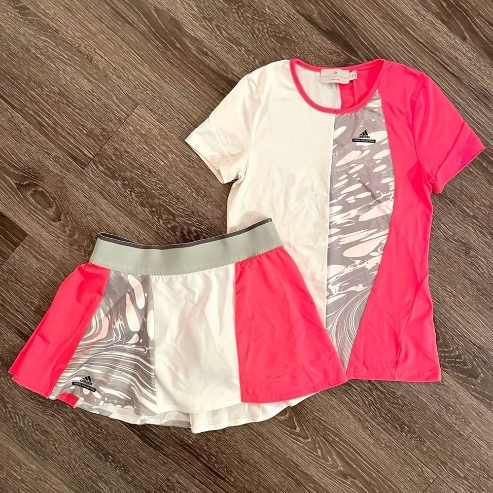 Adidas Stella McCartney barricade skirt and top set